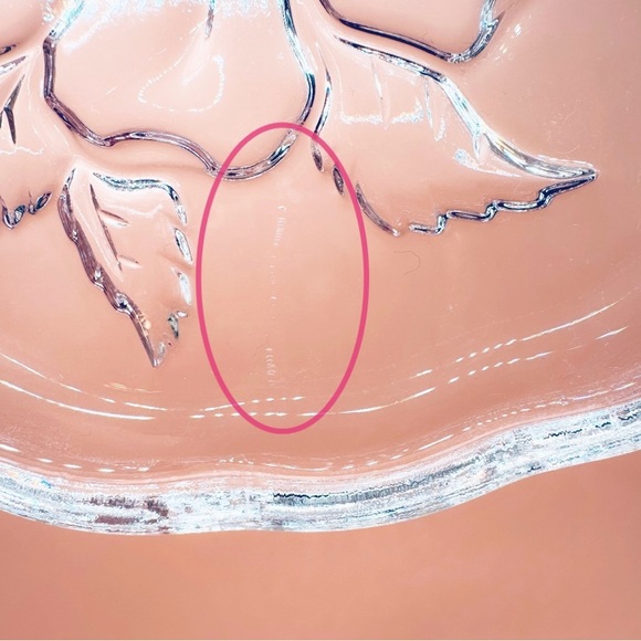 (4) Vintage 50s Hazel Atlas Orchard Apple Blossom Clear Glass Bread 6.25” Plates - Picture 9 of 9